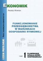 Okładka książki Funkcjonowanie Przedsiębiorstw...cz.1 EKONOMIK BPZ