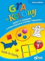 Okładka książki Gra w kolory kl. 1 Zeszyt z zadaniami JUKA