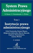 Okładka książki Instytucje prawa administracyjnego. Tom 1