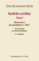 Okładka książki Kodeks cywilny. Komentarz. T1 wyd.VI