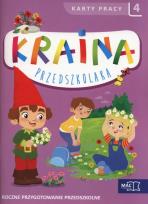 Okładka książki Kraina przedszkolaka Karty pracy Część 4