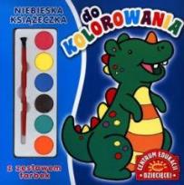 Okładka książki Książeczka do kolorowania z zest. farbek niebieska