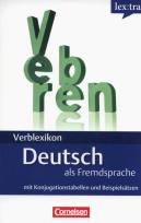 Okładka książki Lextra Verblexikon Deutsch als Fremdsprache mit Konjugationstabellen und Beispielsätzen