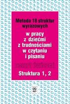 Okładka książki Metoda 18 struktur wyrazowych cz.1 i 2  WSIP