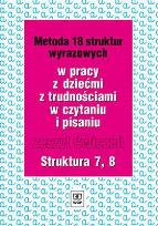 Okładka książki Metoda 18 struktur wyrazowych cz.7 i 8  WSIP