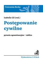 Okładka książki Postępowanie cywilne Pytania egzaminacyjne Tablice