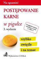 Okładka książki Postępowanie karne w pigułce