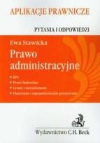 Okładka książki Prawo administracyjne. Aplikacje prawnicze