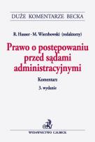 Okładka książki Prawo o postępowaniu przed sądami administracyjnymi Komentarz