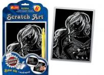 Opakowanie Scratch Art. Srebrna seria - Dziewczyna z kwiatami