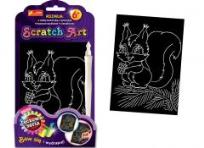 Opakowanie Scratch Art. Tęczowa seria - Wiewiórka