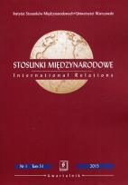 Opakowanie Stosunki Międzynarodowe nr 1 Tom 51/2015