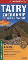 Opakowanie Tatry Zachodnie polskie i słowackie mapa turystyczna 1:30 000