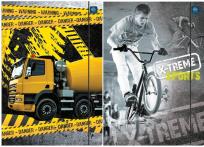 Opakowanie Teczka z gumką A4+ LUX UV For Boys (10szt)