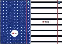 Opakowanie Teczka z gumką A4+ LUX UV Stripes&Dots (10szt)