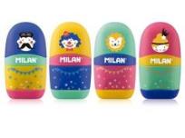 Opakowanie Temperówko-Gumka Capsule Circus II (16szt) MILAN