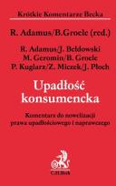 Okładka książki Upadłość konsumencka Komentarz do nowelizacji prawa upadłościowego i naprawczego
