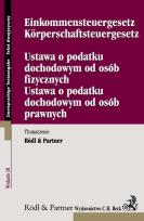 Okładka książki Ustawa o podatku dochodowym od osób fizycznych Ustawa o podatku dochodowym od osób prawnych. Einkom