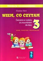 Okładka książki Wiem co czytam. Ćwiczenia w czytaniu SP 3 ŻAK