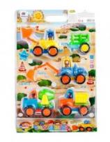 Opakowanie Zestaw aut budowlanych 10cm 4szt