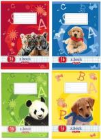 Opakowanie Zeszyt A5/16K linia podwójna Animals (10szt)