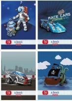 Opakowanie Zeszyt A5/16K kratka chłopięcy (10szt)