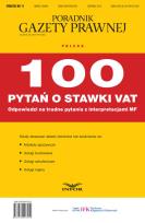 Opakowanie 100 pytań o stawki VAT