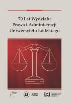 Opakowanie 70 lat Wydziału Prawa i Administracji Uniwersytetu Łódzkiego