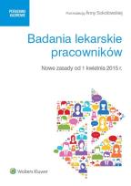 Okładka książki Badania lekarskie pracowników