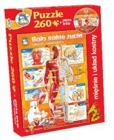 Opakowanie Było sobie życie-Mięśnie i układ kostny puzzle+DVD