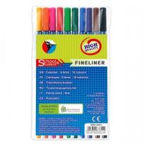 Opakowanie Cienkopis 0,4mm 10 kolorów etui