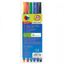 Opakowanie Cienkopis 0,4mm 6 kolorów etui