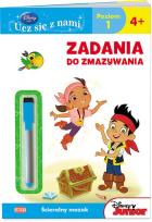 Okładka książki Disney Uczy. Jake i piraci z Nibylandii. Zadania do zmazywania