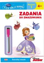 Okładka książki Disney Uczy. Jej wysokość Zosia. Zadania do zmazywania