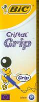 Opakowanie Długopis Cristal Grip niebieski (20szt) BIC
