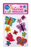 Opakowanie Filcowe naklejki motyle 10 sztuk