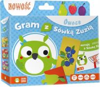 Okładka książki Gram z Sówką Zuzią. Owoce