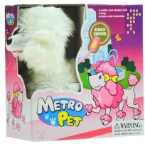 Opakowanie Interaktywny pies na smyczy Metro Pet biały