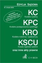 Okładka książki Kodeks cywilny Kodeks postępowania cywilnego Kodeks rodzinny i opiekuńczy Koszty sądowe cywilne o