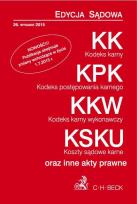Okładka książki Kodeks karny Kodeks postępowania karnego Kodeks karny wykonawczy. Koszty sądowe karne.