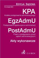 Okładka książki Kodeks postępowania administracyjnego. Postępowanie egzekucyjne w administracji. Prawo o postępowani
