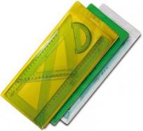 Opakowanie Komplet kreślarski duży 30cm 4-elementowy FAIBO