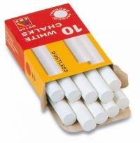 Opakowanie Kreda bezpyłowa biała 10 sztuk