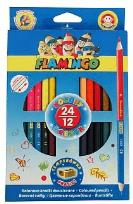 Opakowanie Kredki 12 kolorów dwustronne trójkątne