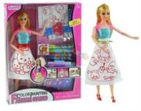 Opakowanie Lalka modelka kreator mody + pisaki studio mody