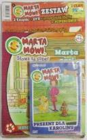 Okładka książki Marta mówi - Zestaw 3 książek + 6 film. przygód