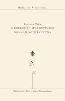 Okładka książki O rzekomej, sfałszowanej donacji Konstantyna