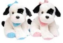 Opakowanie Pies Kropka z kokardką różowy 20 cm