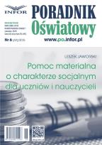 Okładka książki Pomoc materialna o charakterze socjalnym dla uczniów i nauczycieli