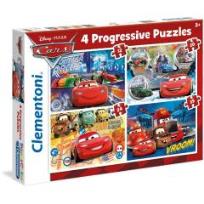 Okładka książki Puzzle 12+20+24+35 Progressive Auta